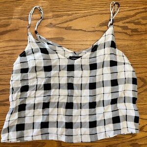Kendall & Kylie Monochrome Checkered Camisole
